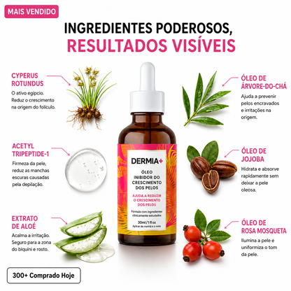 Óleo Inibidor do Crescimento dos Pelos