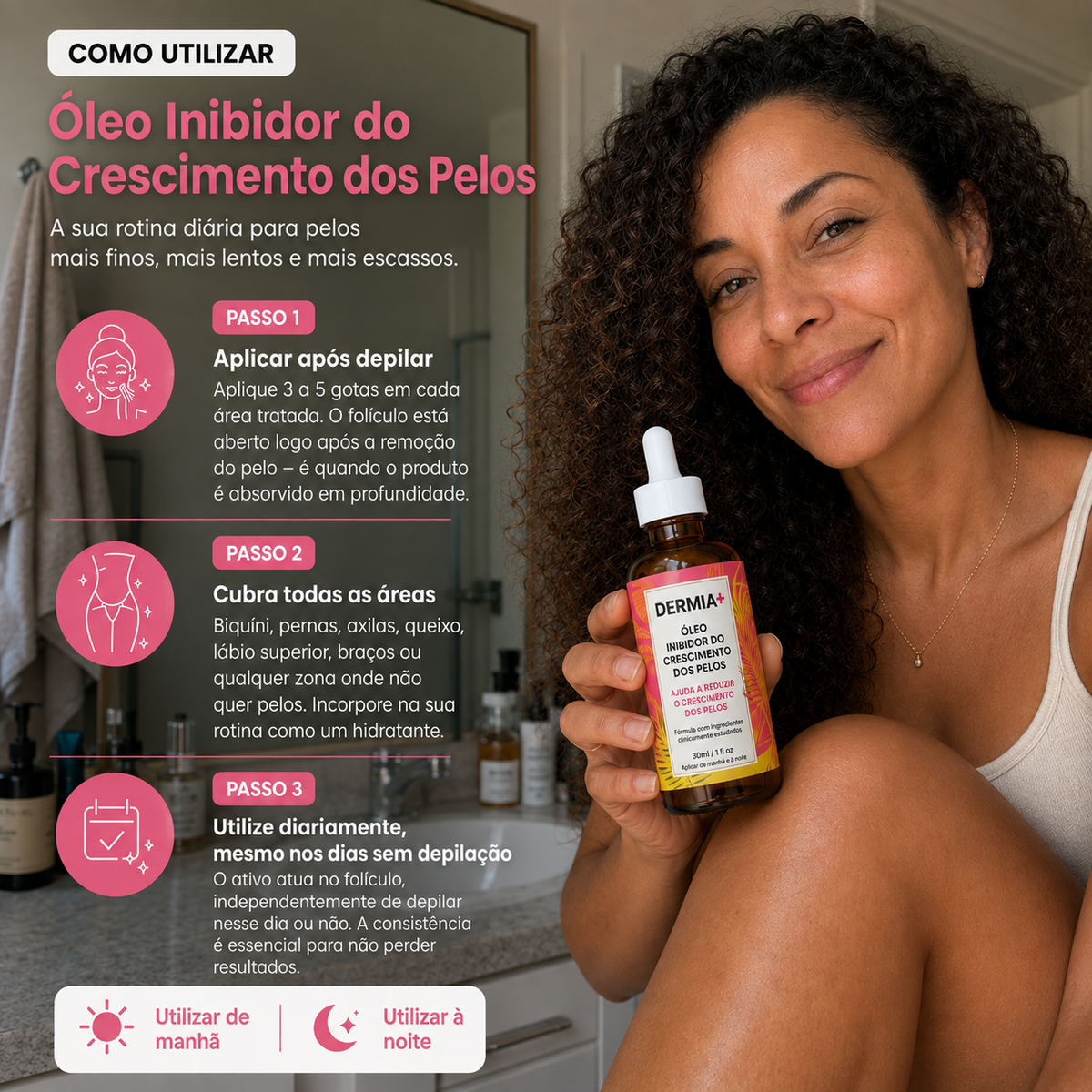 Óleo Inibidor do Crescimento dos Pelos